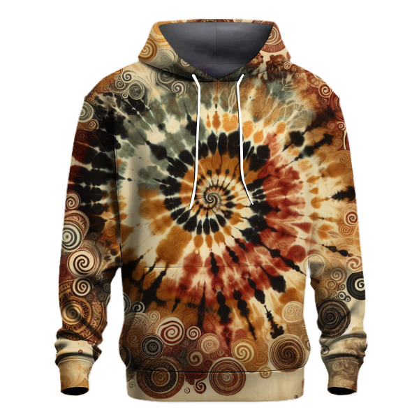 Vintage Retro Tie-Dye Design Hoodie