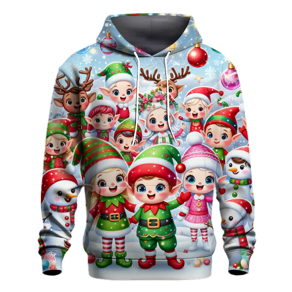 Christmas Whimsy Characters Hoodie