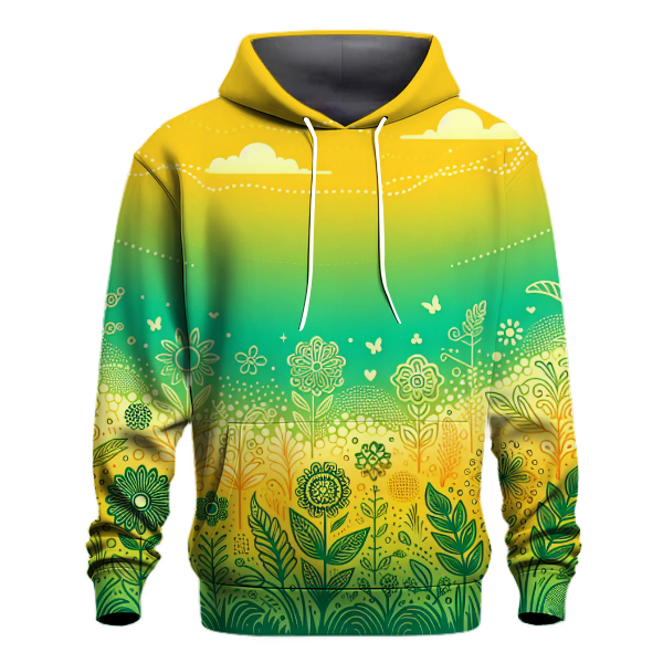 Bright Summer Meadow Hoodie