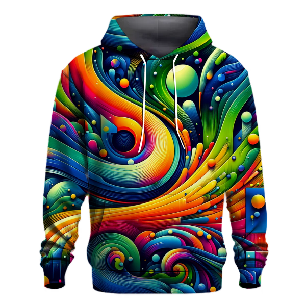 Digital Geometric Fusion Hoodie