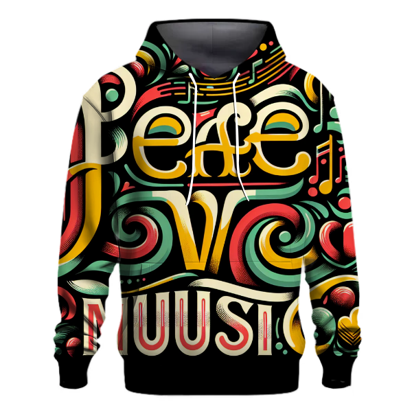 Peace Love Music Hoodie