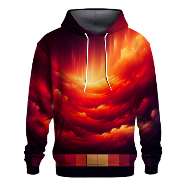 Crimson Dawn Blaze Hoodie