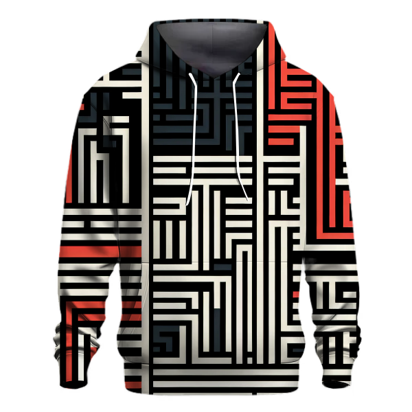 Retro Groove Lines Hoodie