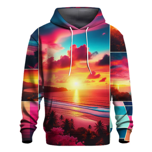Electric Beach Sunset Hoodie