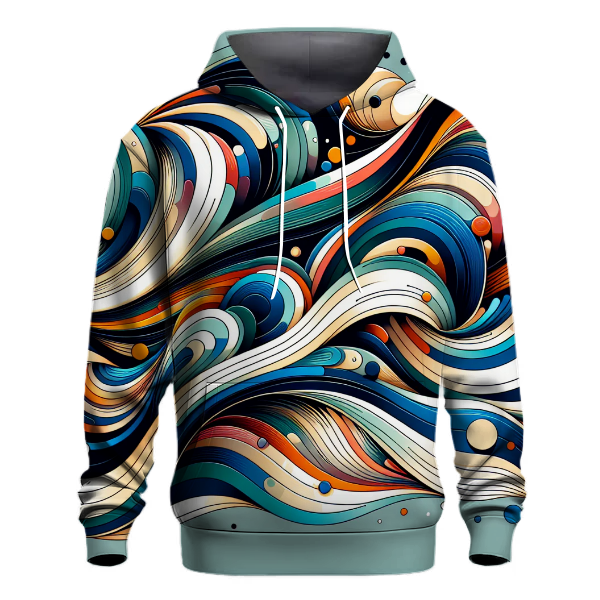 Dynamic Abstract Waves Hoodie