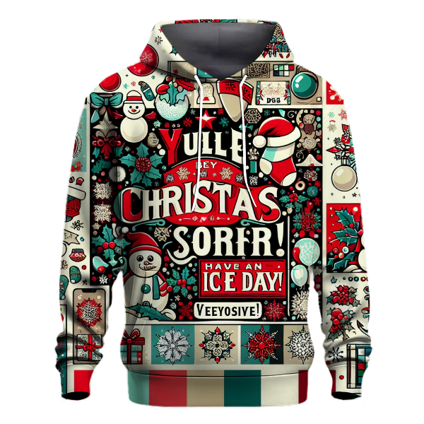 Festive Puns Holiday Hoodie