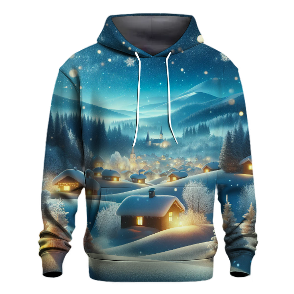 Frosty Night Snowfall Hoodie