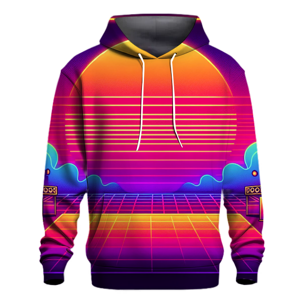 Retro Neon Fade Hoodie