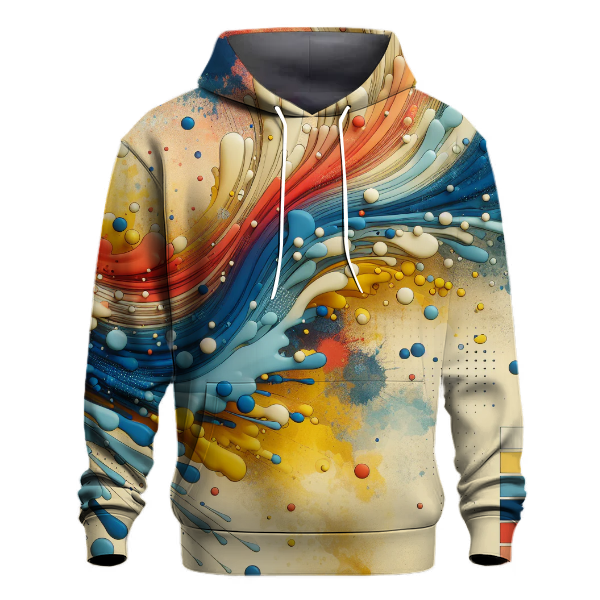 Retro Artistic Splatter Hoodie