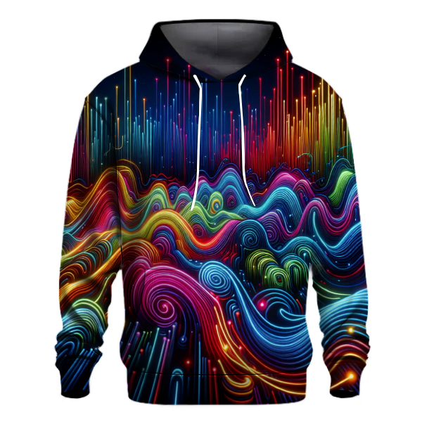 Electric Neon Lines Hoodie