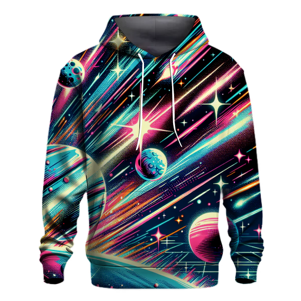 Cosmic Retro Burst Hoodie