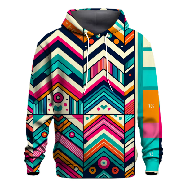 Funky Chevron Stripes Hoodie