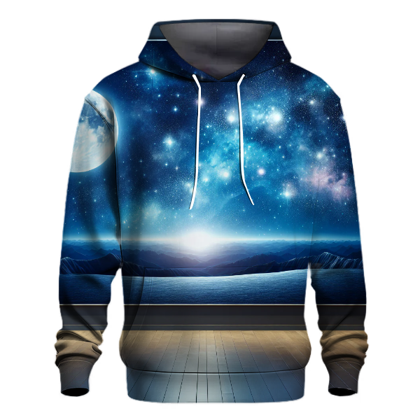 Celestial Moon and Stars Hoodie
