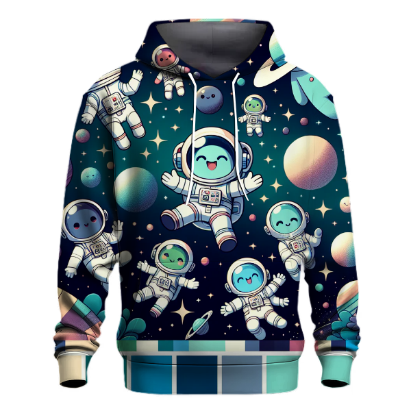 Playful Space Explorers Hoodie