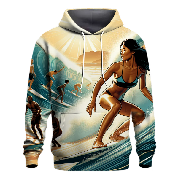 Surfing - Ocean's Embrace Hoodie