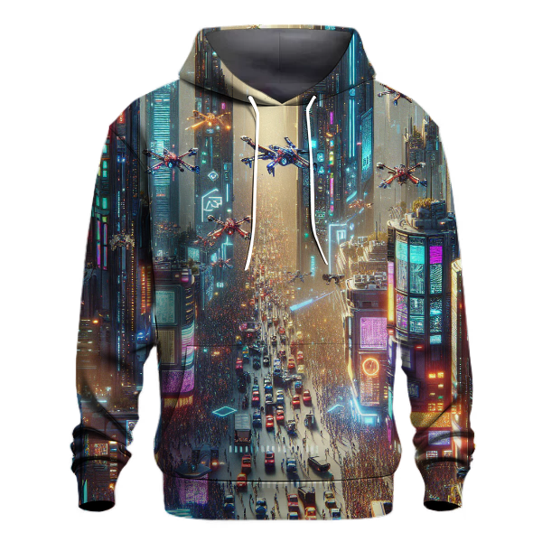 Cyberpunk Neon Dreams Hoodie