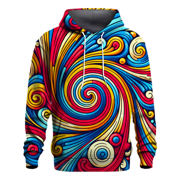 Groovy Tie-Dye Burst Hoodie