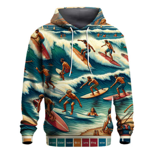 Surfing - Ocean Wave Hoodie