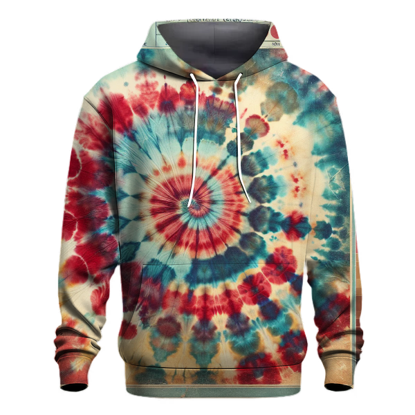 Retro Grunge Tie-Dye Hoodie