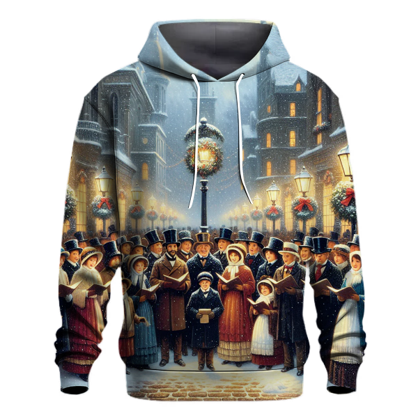 Caroling with Snowflakes Hoodie