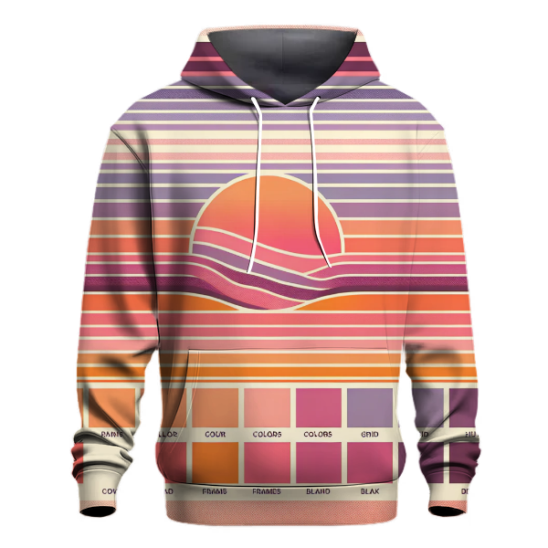 Sunset Gradient Stripes Hoodie