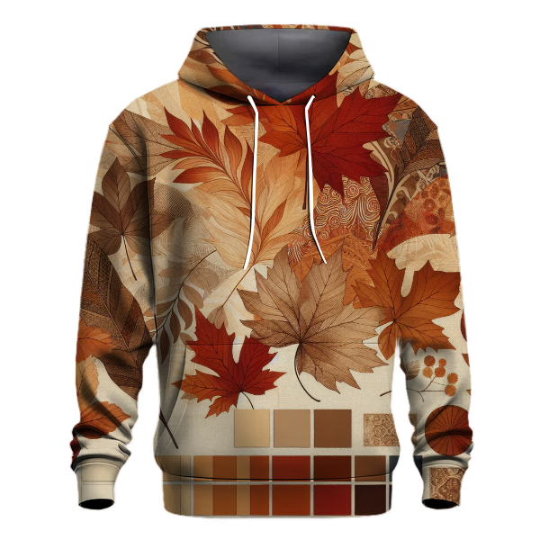 Fallen Leaves Tie-dye Design Hoodie