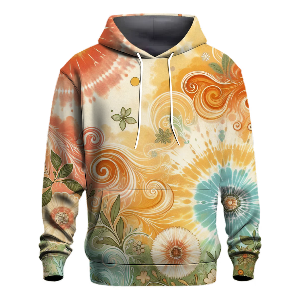 Sunkissed Fields Tie-dye Design Hoodie