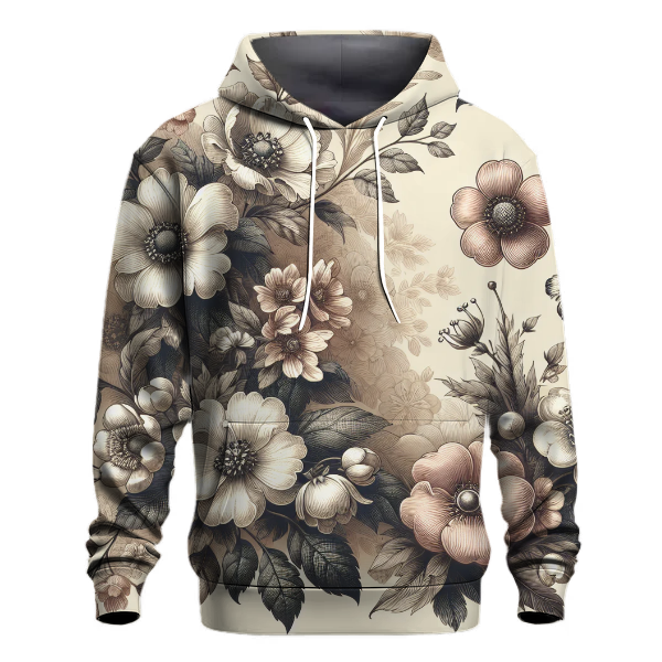 Charming Vintage Blooms Hoodie