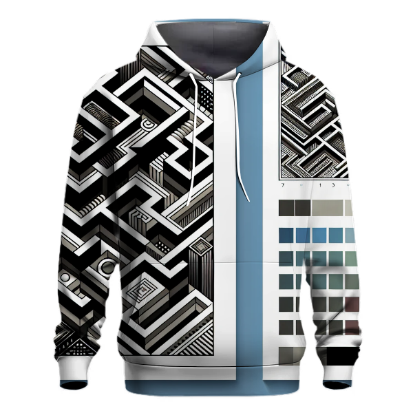 Geometric Illusion Maze Hoodie