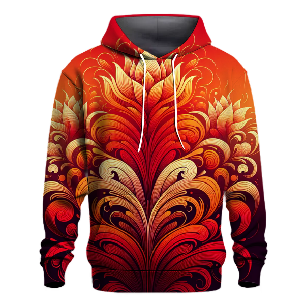 Fiery Blossom Hoodie
