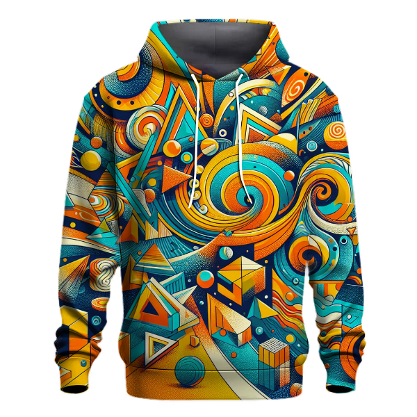 Funky Geometric Blast Hoodie