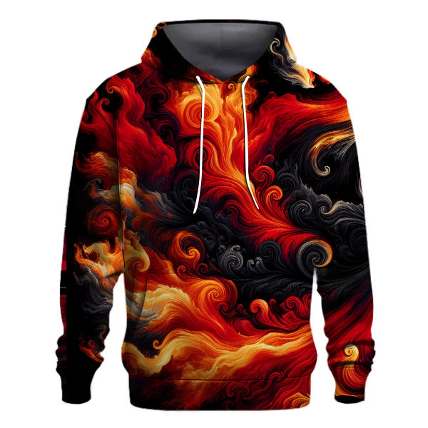 Fire Dance Tie-Dye Design Hoodie