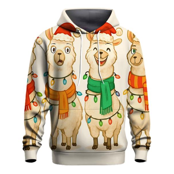 Festive Llama Llamas Hoodie