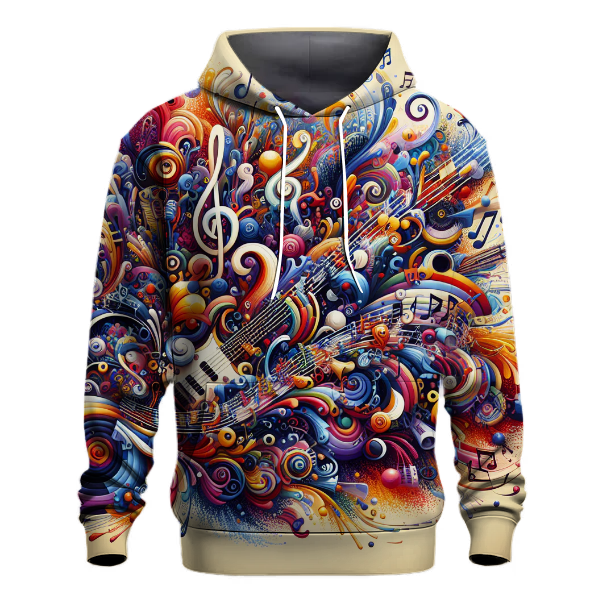 Artistic Musical Notes Hoodie