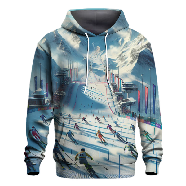 Ski Slalom Thrill Hoodie