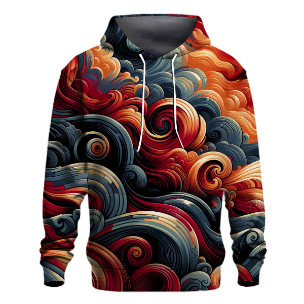 Crimson Tide Wave Hoodie