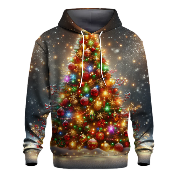 Christmas Tree Lights Celebration Hoodie