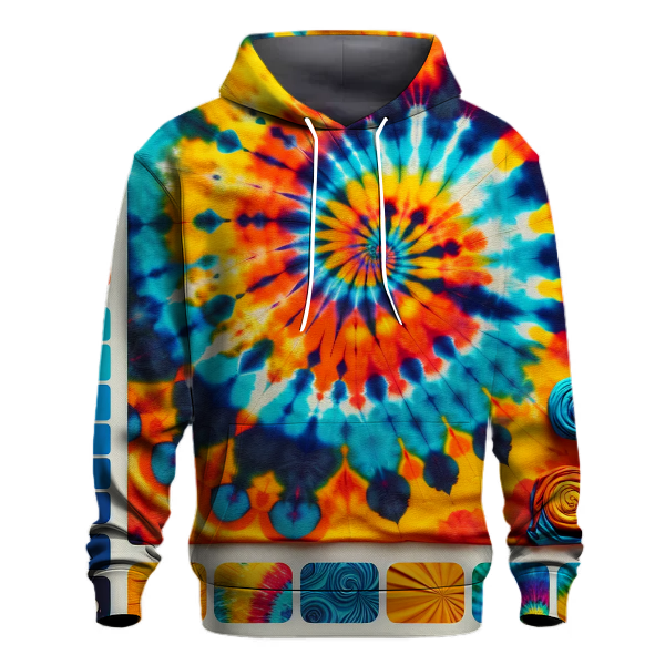 Retro Tie Dye Delight Hoodie
