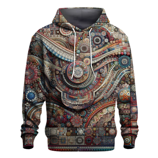 Boho Patchwork Pattern Hoodie