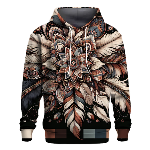 Bohemian Feather Reverie Hoodie