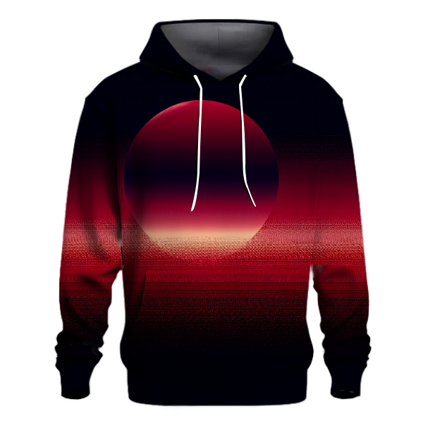 Crimson Dusk Veil Hoodie