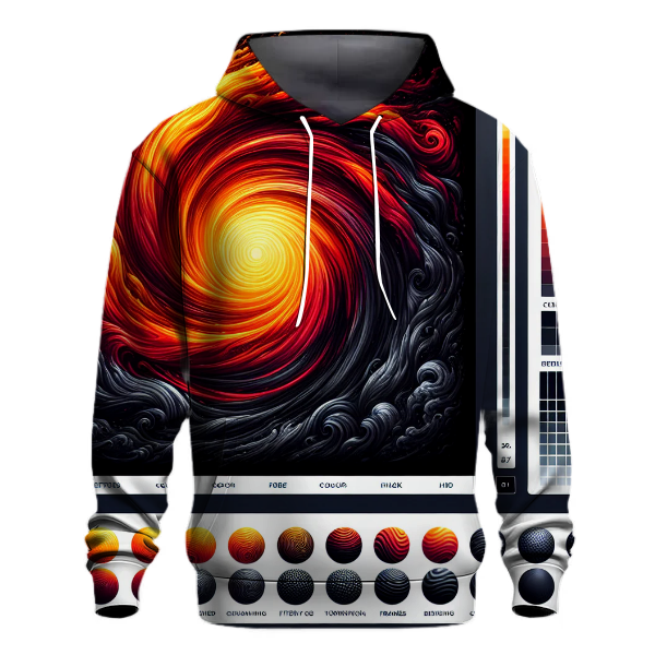 Volcanic Sunset Swirl Hoodie