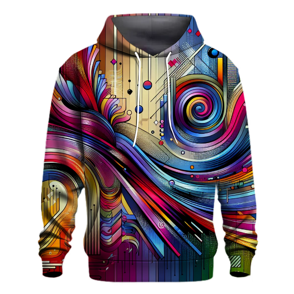 Abstract Groove Blast Hoodie