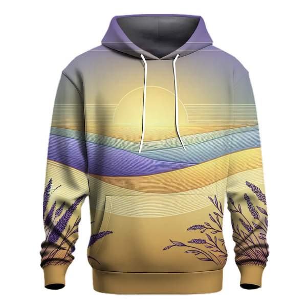 Lavender Fields Sunset Hoodie