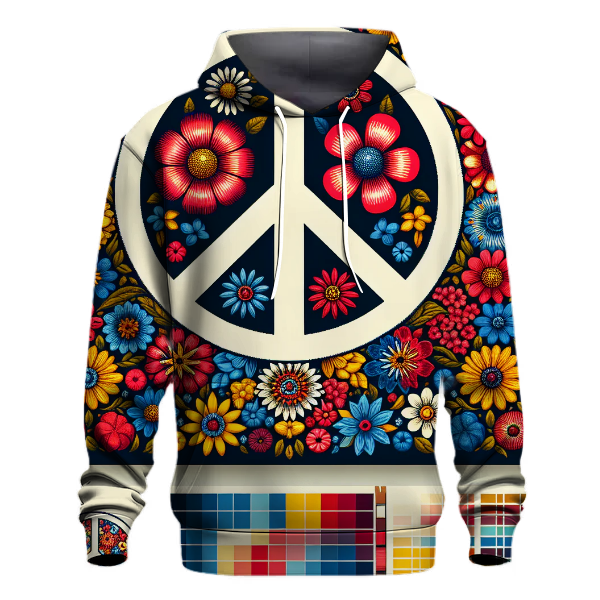 Rainbow Peace Garden Hoodie