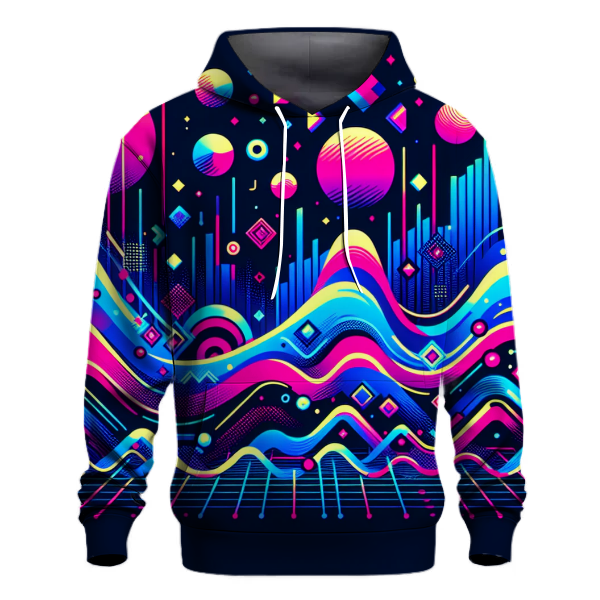 Vibrant Synthscape Hoodie