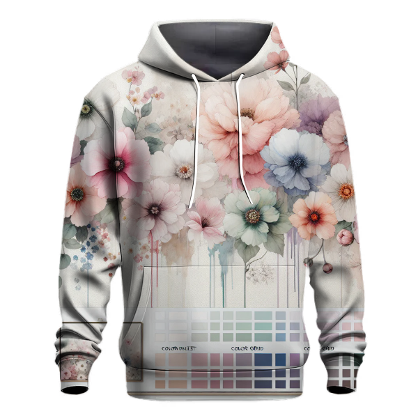 Exquisite Floral Watercolor Hoodie