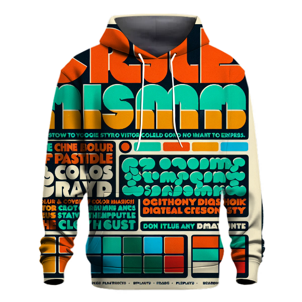 Bold Retro Typography Hoodie