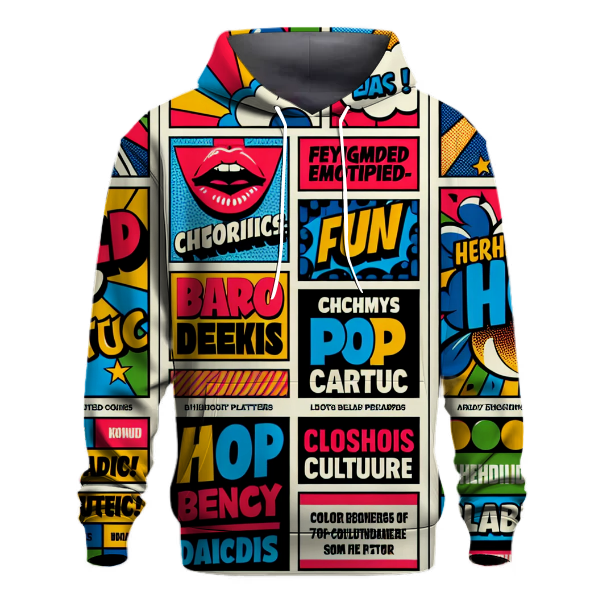 Vintage Pop Art Vibe Hoodie