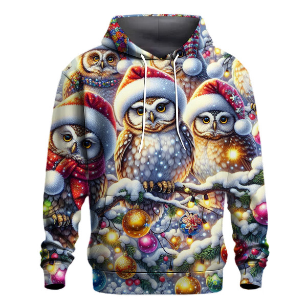 Charming Christmas Owls Hoodie